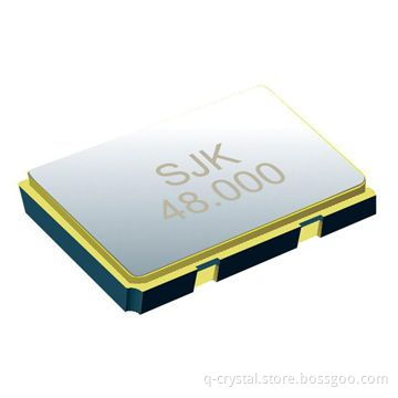 Seam Sealed Ceramic/Crystal Oscillator, 7.0 x 5mm Surface Mount Packing, 1.544 to 150MHz Frequency
